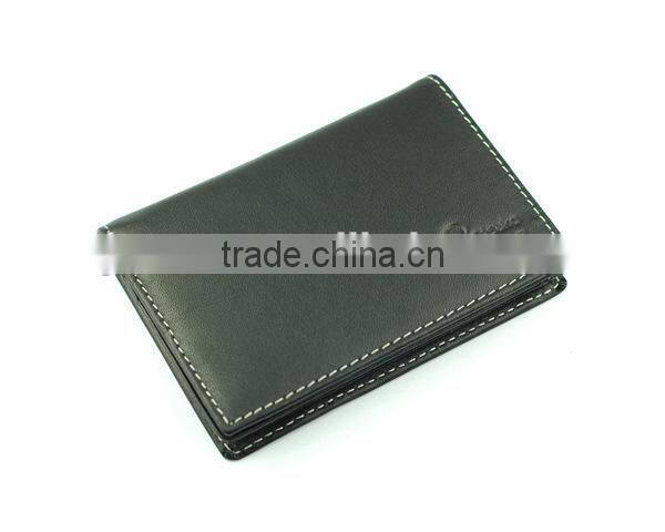 Custom Logo/Brand Nappa Leather Man's Card Holder Wallet