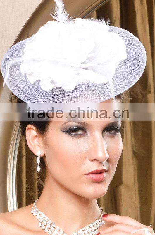 MYLOVE big flower Sinamay Fascinator church hat MLSM012