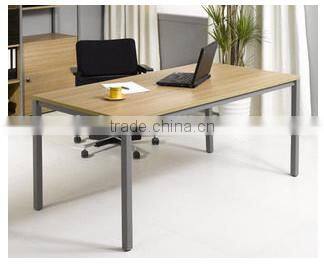 NOAHSION Computer Or Tea Or Studying Or Dining Table With Steel Legs And Wooden Table Top