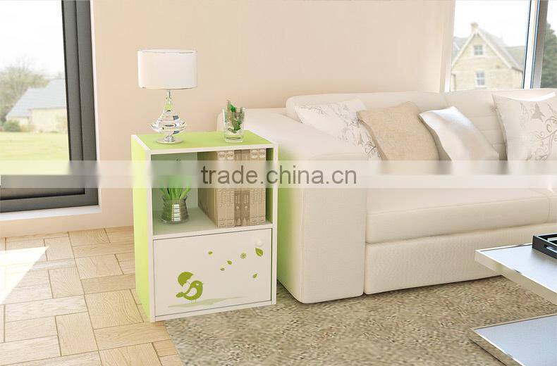 E1 Two -layer Night Stand With 1 Door