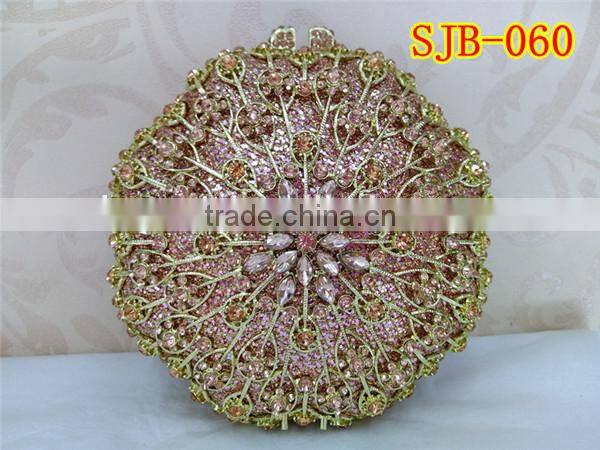 Latest fashion popular trend women crystal handbag with rhinestone in cute appearance for evening party