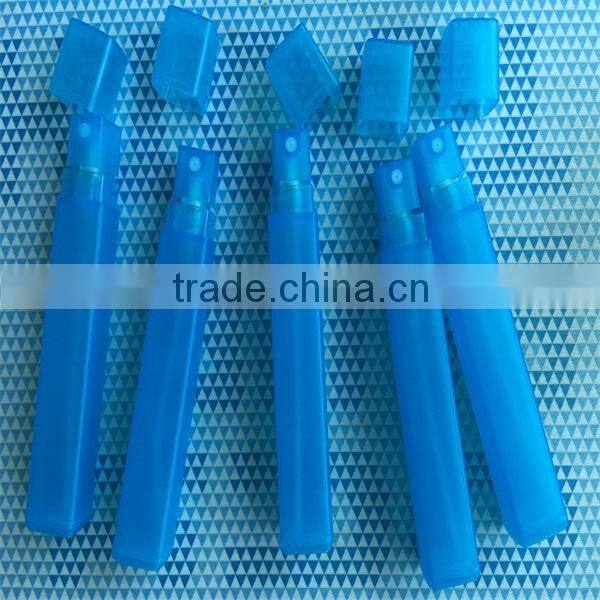 Plastic 15ml square pocket perfume spray plastic bottle