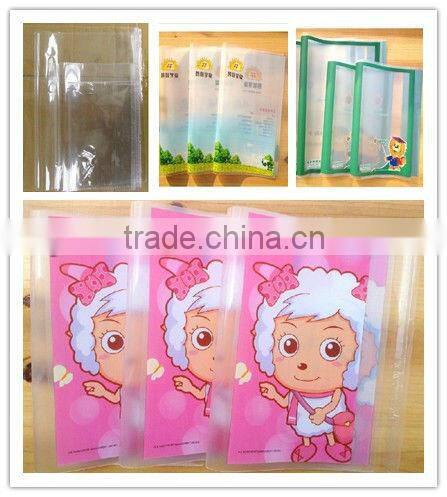 Yiwu printing protective plastic plain color book cover opp for promotion