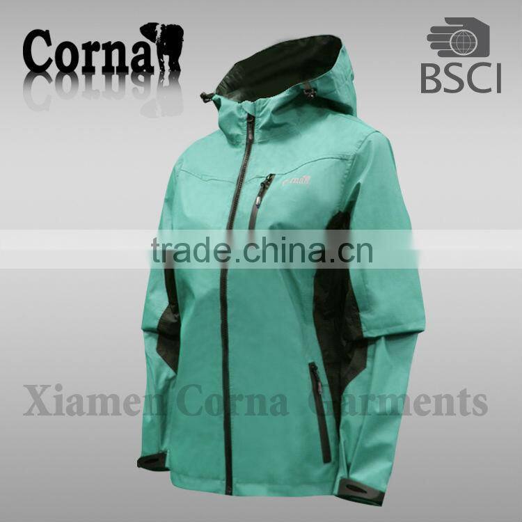 2014 women green wind jacket