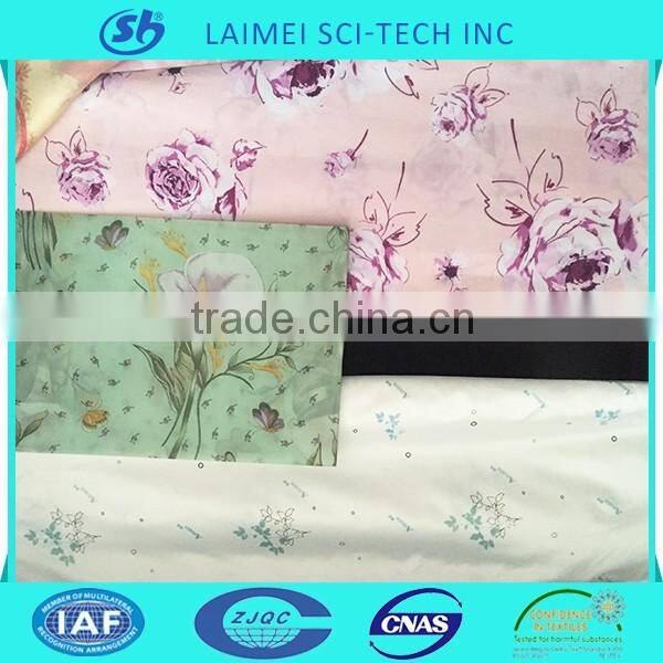 China product big flower 100% polyester disperse printing satin fabric