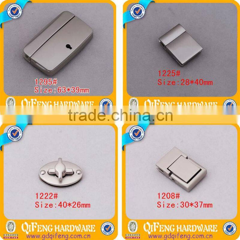 shinny light gold zinc alloy metal turn bag lock for handbags,bag accessories,f-885