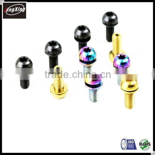 Gold color M2 M3 Titanium allen bolt