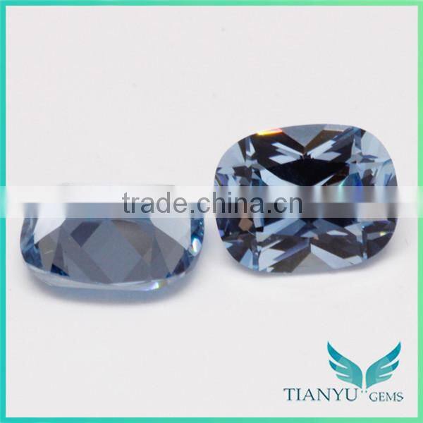 Wuzhou gem hot gemstone Processing Loose #106 light blue Synthetic Gemstone Spinel