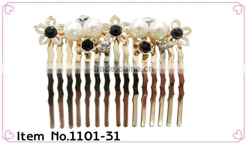 Hot sale!!!silver titanic butterfly hair combs