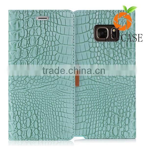 Wallet PU Leather lowest price Card Slots case for Samsung galaxy s6 edge phone case