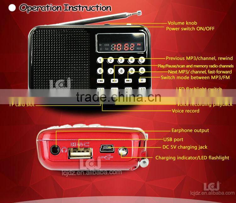 L-065 fm radio card reader speaker,mini card reader speaker,micro sd memory card reader speaker