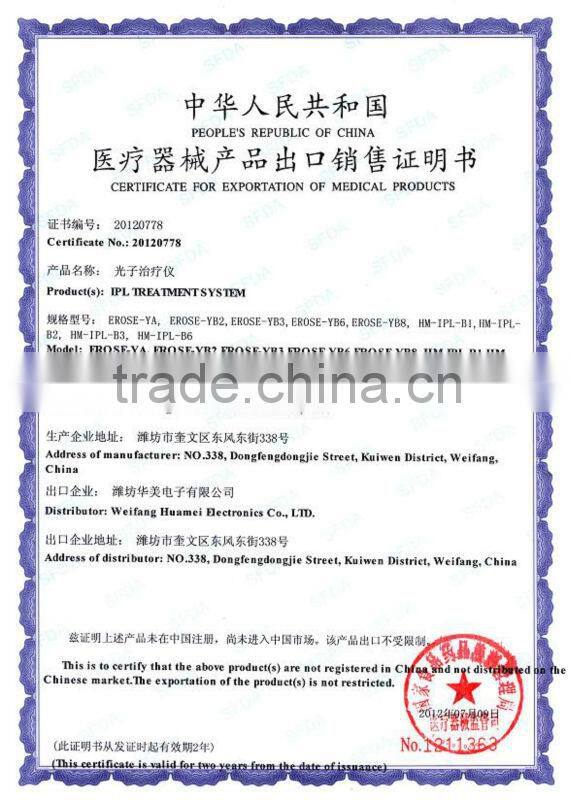 Multifunction machine including IPL, RF, elight, cavitato, vaccum