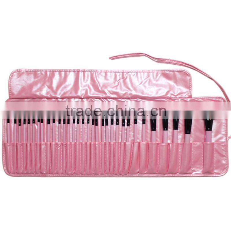 Hot sell pink makeup brush set 32 piece professional makeup brush set