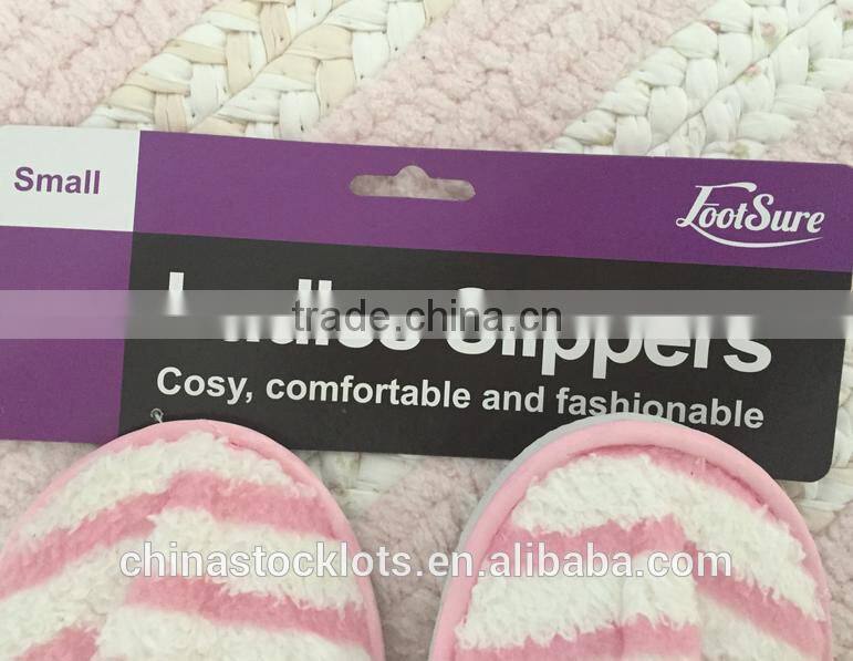 China stocklots buy excess inventory ladies slippers for home use