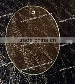 Promotional Beveled Jade Glass Moon Ornament/Blank Moon ornaments