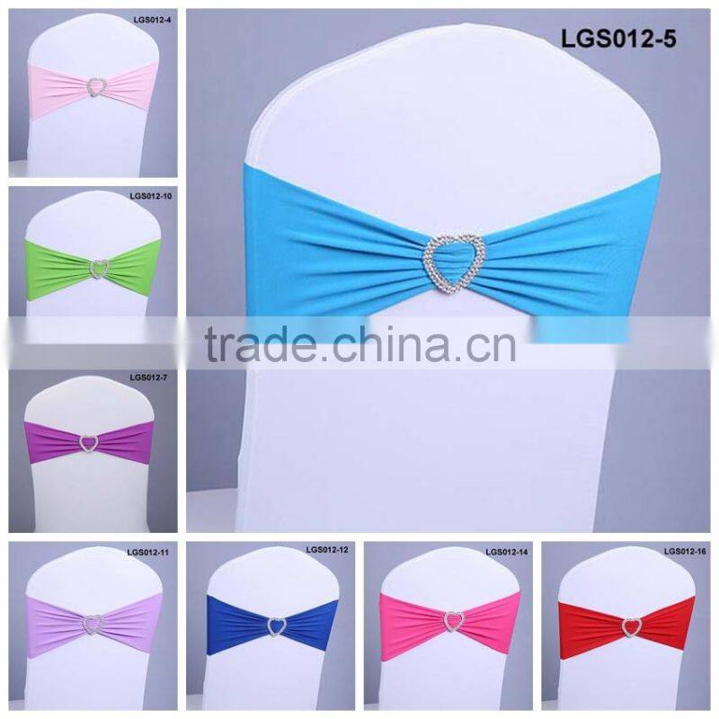 custom fancy fuschia chiffon chair sash for weddings