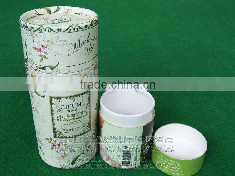 Cardboard paper tube for cosmetic