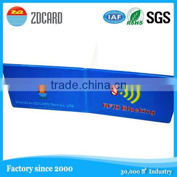 Wholesale soft PVC card holder with RFID blocking performance