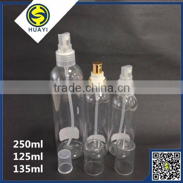 series round pet plastic bottle