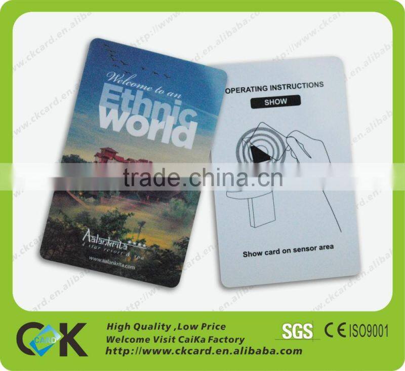 New fashion RFID hotel key card manufacturer with 12 years experience