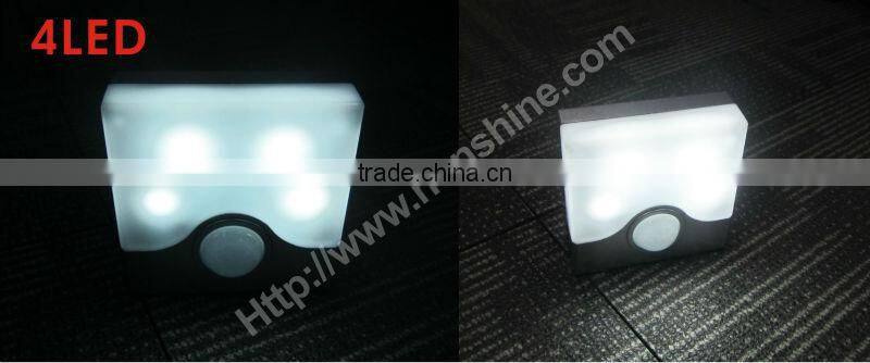square white 4leds sensor lamp for indoor decoration