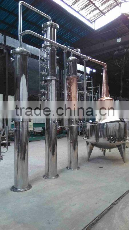 Copper Distillation Equipment With 8'' Reflux Column