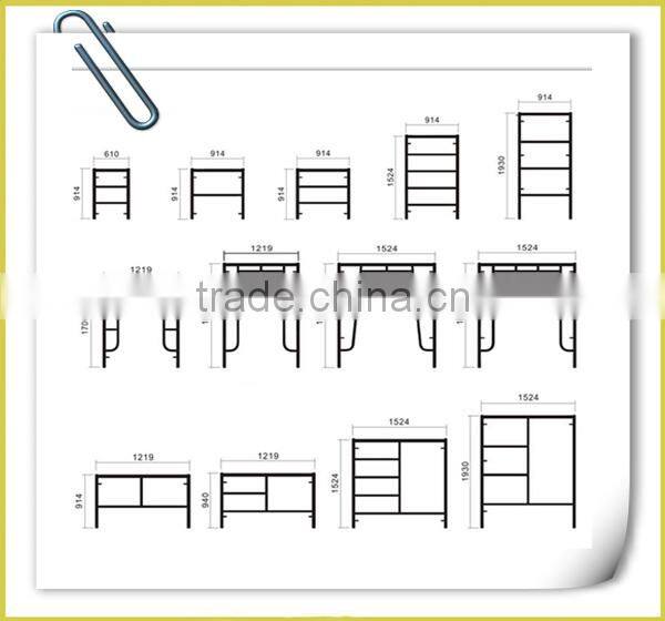 Hot Dip Galvanized Customized Ladder Frame Scaffolding for Support System