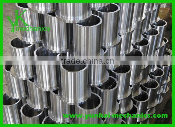 Precision CNC machining steel guide bushing, flanged bushing, cnc turning parts