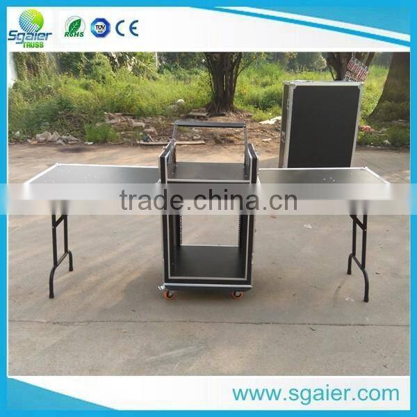 2016 hottest sale Aluminum DJ Flight Case with Work Table