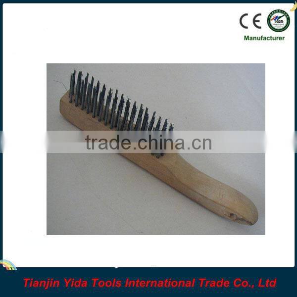 Steel Wire Wooden Handle Wire Brush