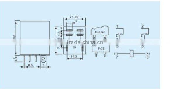 HEIGHTgeneral-purpose relay(LY1)