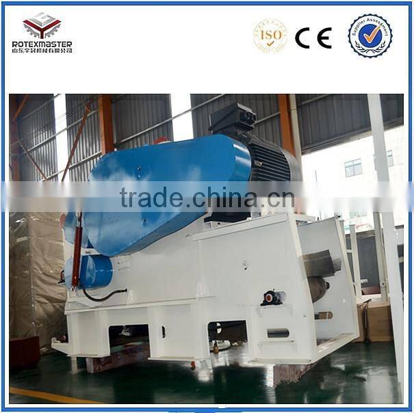 8-10t/h capacity large wood chipper /industrial wood chipper with belt conveyor
