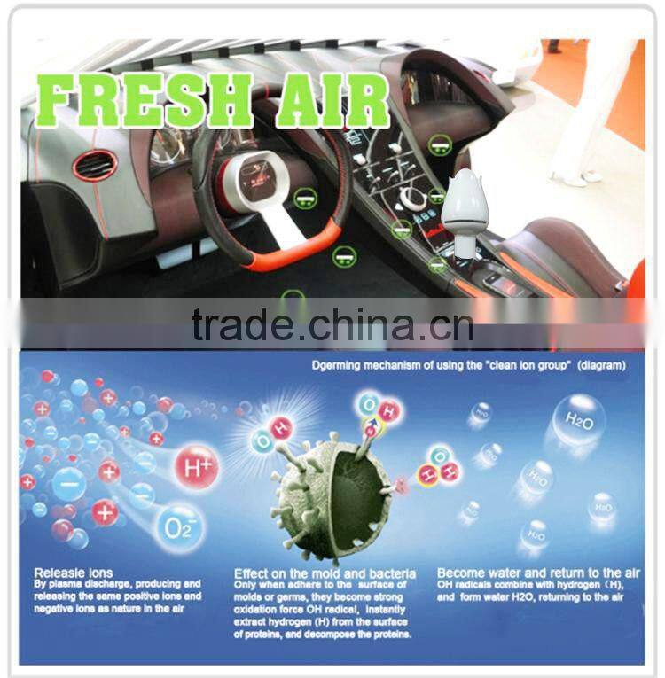 Promotion gift PM 2.5 removing 12V DC plug in car air purfier