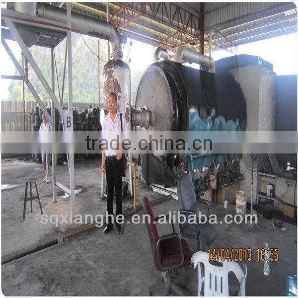 Rubber Pyrolysis Machine To Fuel Oil and diesel Recyclling plant