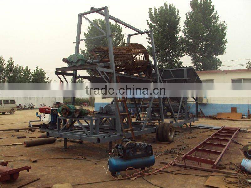 Moveable Sand Rotary Screening Machine for sale