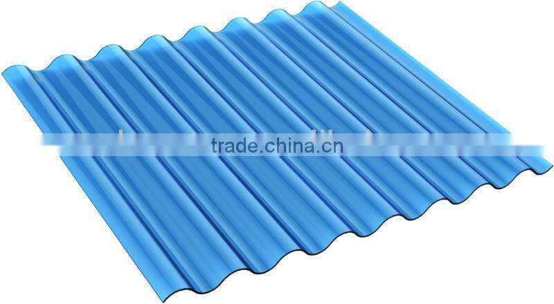 Plastic Polycarbonate Solid/ Corrugated Sheets (Valuview Blue series)