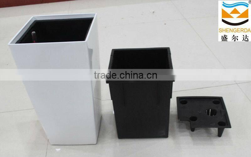 home & garden flowerpot,plastic square flowerpot,pure and fresh plastic pot