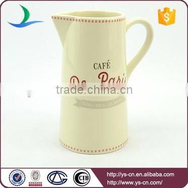 Wholesale modern decal ceramic water jug for bathroom