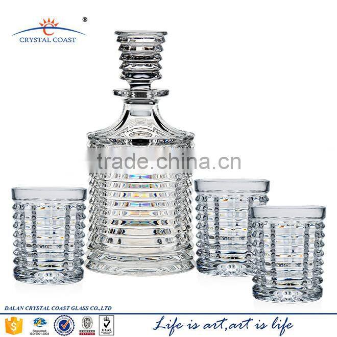 Diamond shaped glass 750ml empty liquor bottles sale