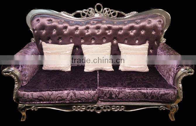 Latest design wooden lounge chair in purple