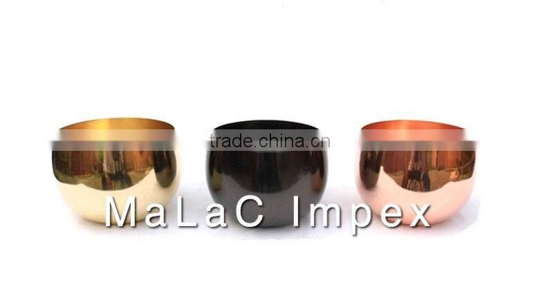 New design brand logo brass copper candle cup