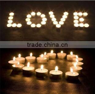 N536 White Color Tea Light Type Tin Candles
