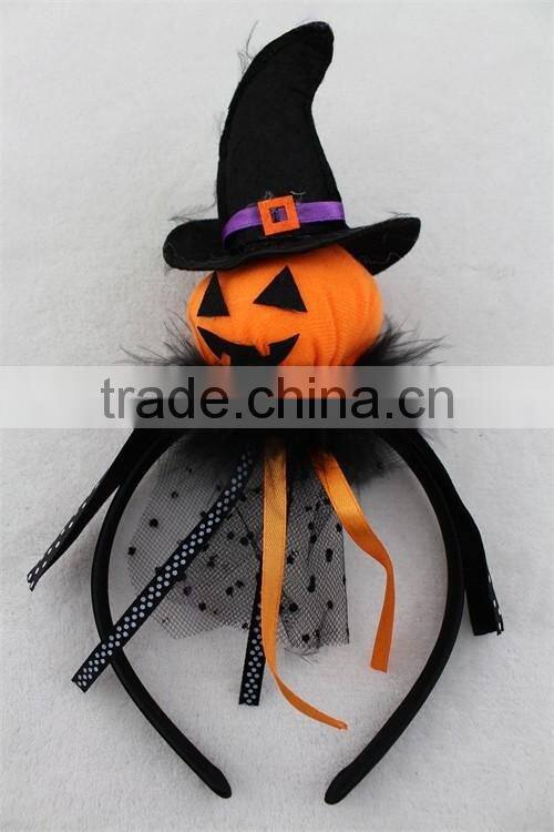 Halloween pumpkin hairband pumpkin hat design headband