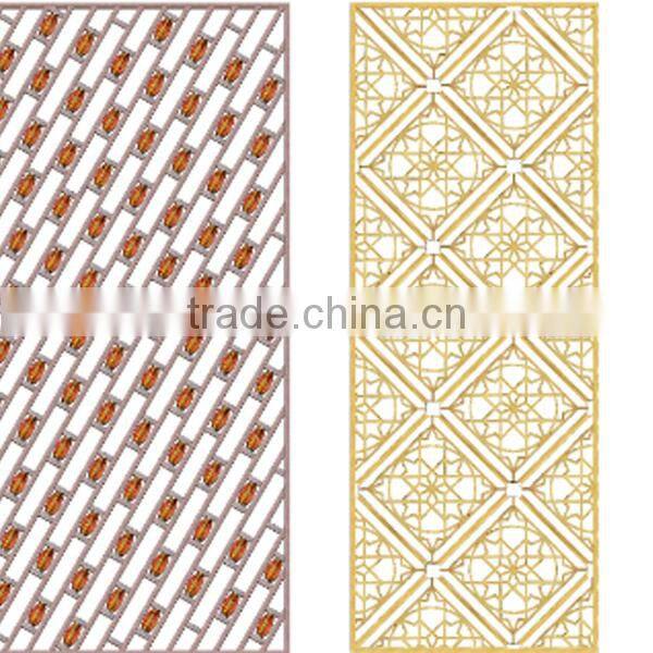 2015 Customed Stainless Steel Decorative Partition Wall Panel