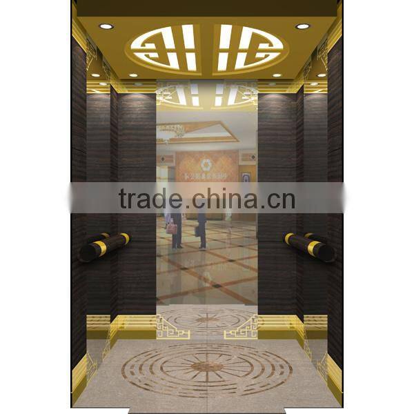 Interior Stainless Steel Etching Pattern Elevator Cabin Decoration