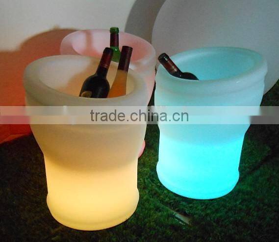 Party barware home and garden deor led plastic wine cooler