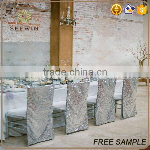 hot sale spandex sequin chair cover