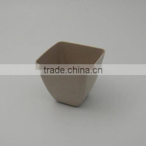 Houseware plant flower pots wholesale ,eco bamboo fiber flower plant pot