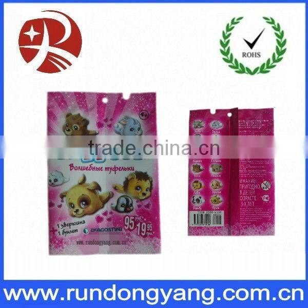 Colorful laminated bags for food packaging