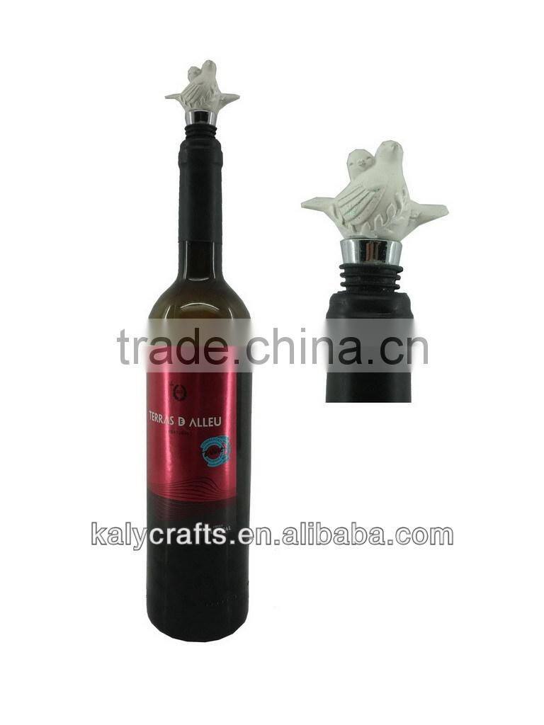 for wedding dove wine accessories, wine stopper for gifts